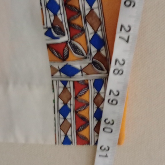 BNWOT Tory Burch Printed Silk pants  In Something Wild Stripe size 10 - Picture 7 of 12